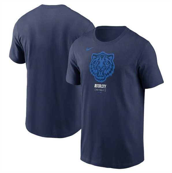Men's Detroit Tigers Navy 2024 City Connect Large Logo T-Shirt,We sell and wholesale Men's Detroit Tigers Navy 2024 City Connect Large Logo T-Shirt on line form chian!